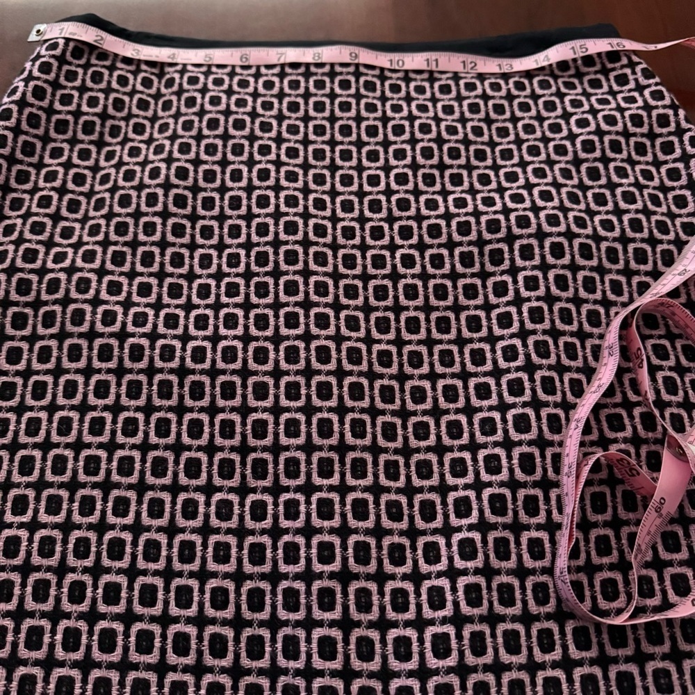 Talbot's Wool Blend Pencil Skirt Geometric Pattern Knee Length Women’s Size 10 - Picture 5 of 10